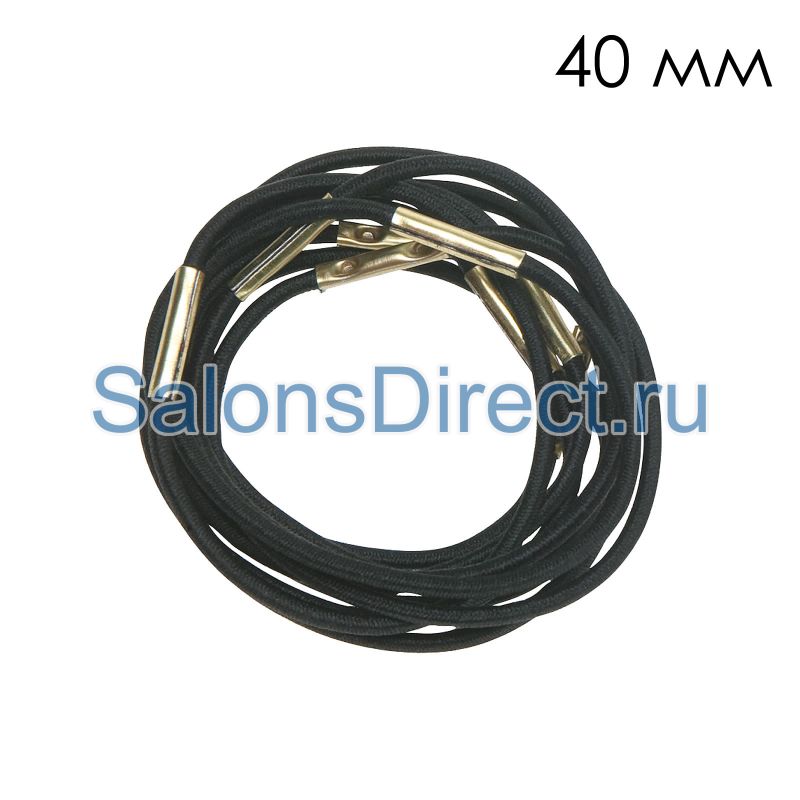 картинка  Резинки для волос DEWAL Midi Black RE024 от магазина SalonsDirect 